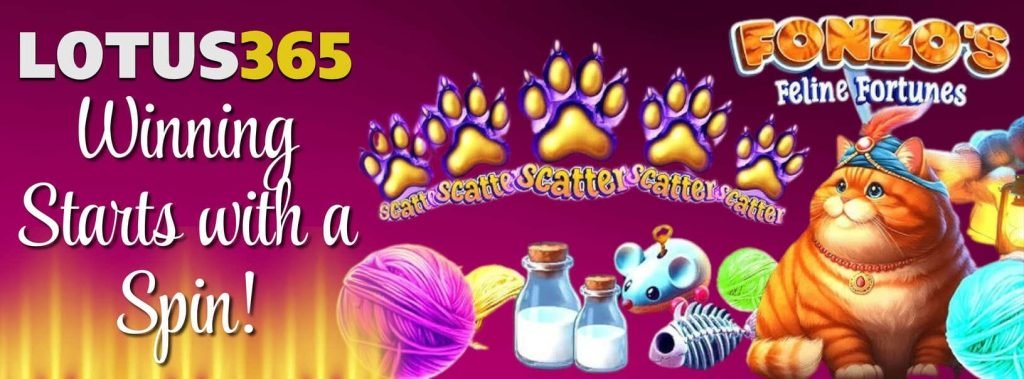 Fonzo Feline Fortunes Slot Review on Lotus365 5 Fonzo Feline Fortunes review