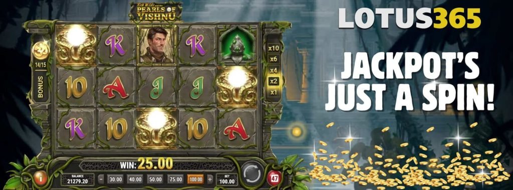 How to Play Rich Wilde and the Pearls of Vishnu on Lotus365 6 Rich Wilde slot bonus features